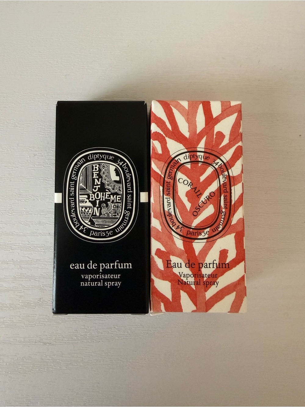 Set of 2 diptyque EDP